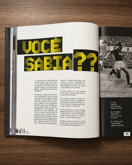 Páginas internas — seção Você Sabia, curiosidades