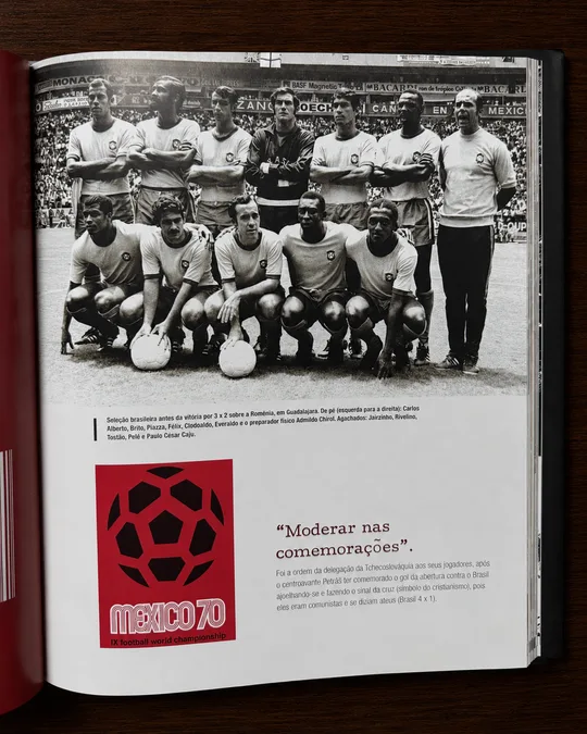 Páginas internas — seleção brasileira de 1970